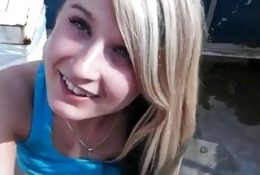 Hot Amateur Blonde Talked Into Sex