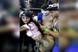 Fucking in front of all friends at Carnival Party