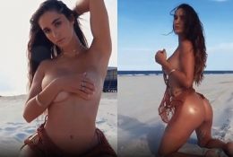 Natalie Roush Nude Topless Bikini Beach Video