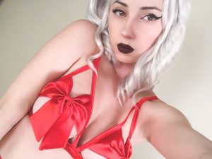 Hannah Ray Lewd Red Lingerie Patreon Photos