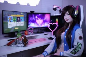 Lynie Nicole D.va Nude Cosplay