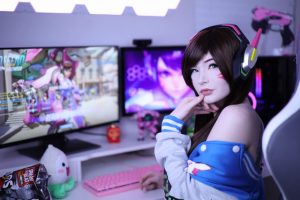 Lynie Nicole D.va Nude Cosplay