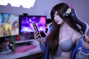 Lynie Nicole D.va Nude Cosplay