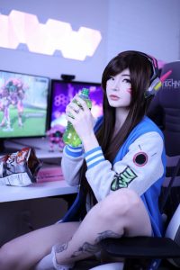 Lynie Nicole D.va Nude Cosplay