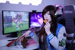 Lynie Nicole D.va Nude Cosplay