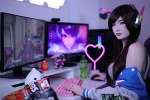 Lynie Nicole D.va Nude Cosplay