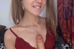 Peas And Pies Fake Cum Dildo Blowjob Onlyfans Video