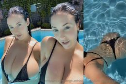 Angela White OnlyFans Teasing You in Pool Video