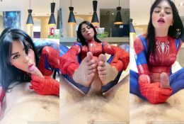 Bianca Alves Spider Girl Blowjob And Footjob Video Leaked