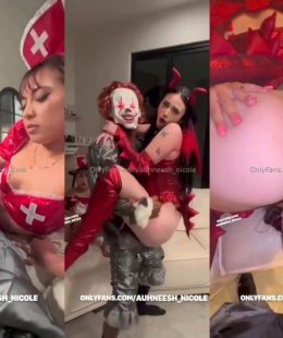 Auhneesh Nicole Halloween Threesome Sextape Video Leaked ...